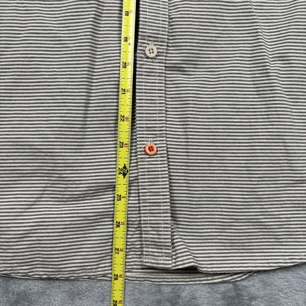 Nike 6.0 Hooded Button Shirt Youth XL Gray Striped Thermal Sleeve Skate EUC